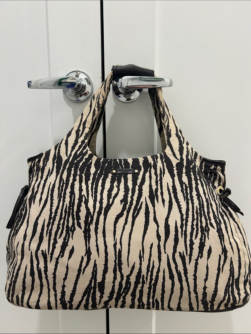 Kate Spade New York Serena Zebra Delano Hobo Handbag